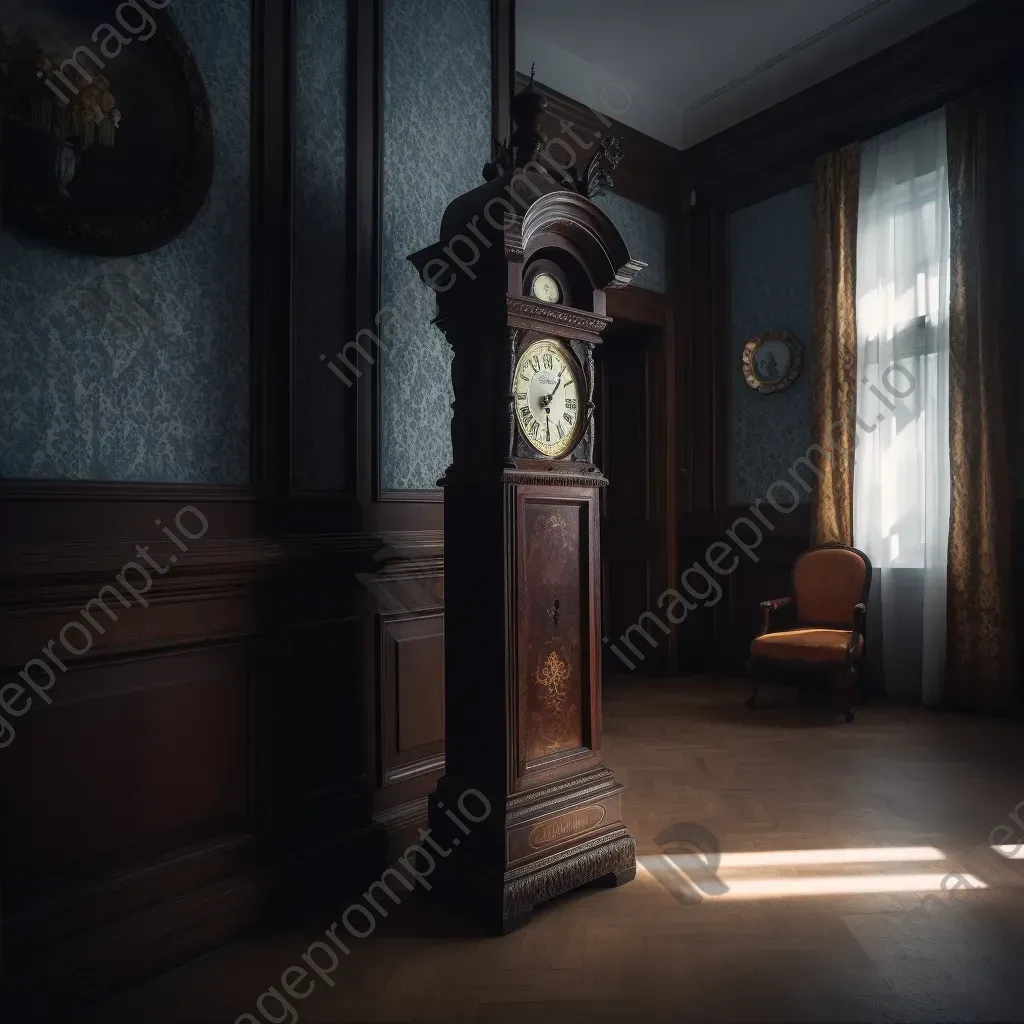 Grandfather clock standing tall in an empty room - Image 2