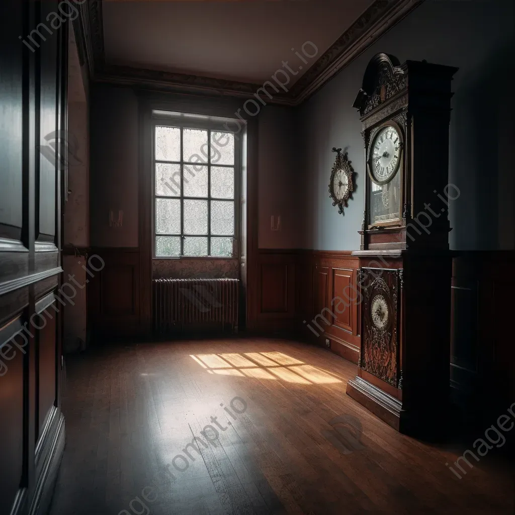 Grandfather clock standing tall in an empty room - Image 3