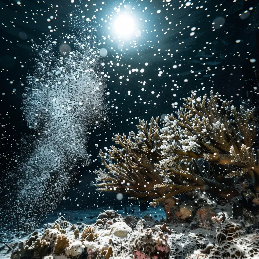 coral spawning underwater - Image 1