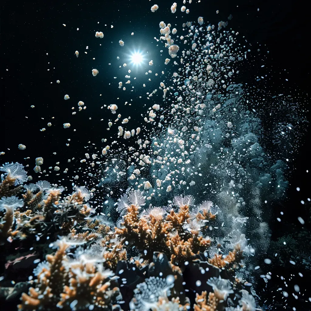 coral spawning underwater - Image 2