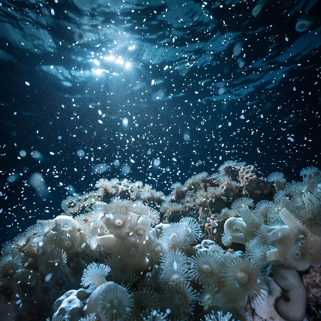 coral spawning underwater - Image 3