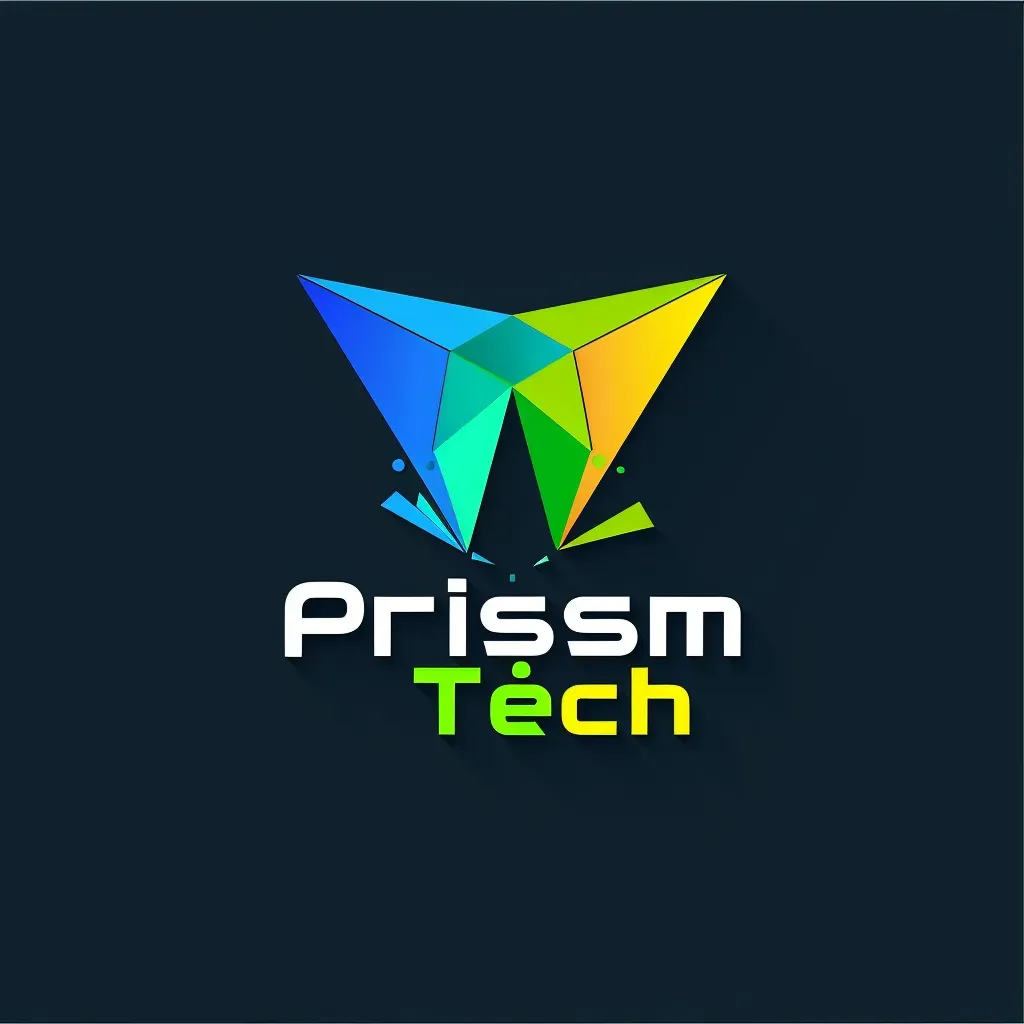 Playful logo design with green, blue, and yellow colors for Prism Tech - Image 3