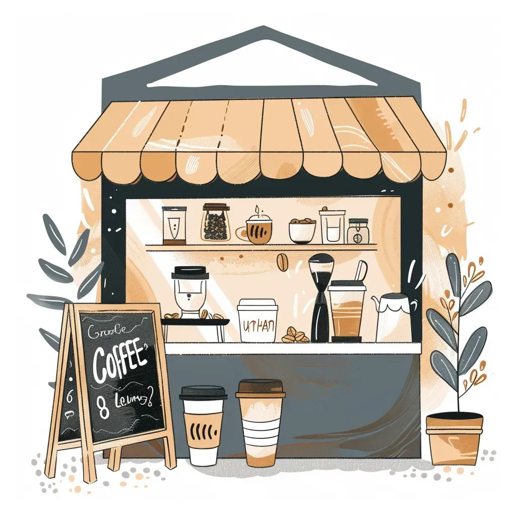 Hand-drawn coffee shop logo - Image 2