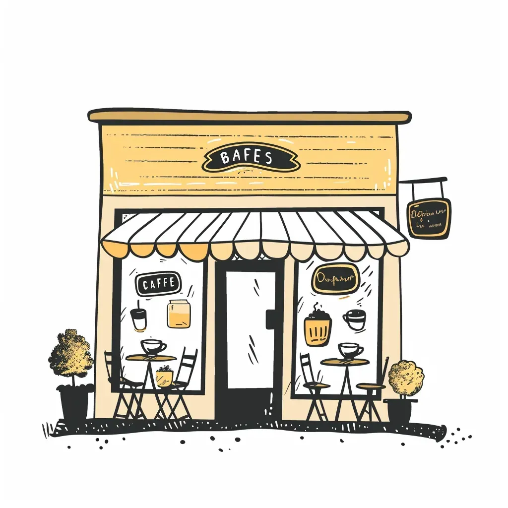 Hand-drawn coffee shop logo - Image 4