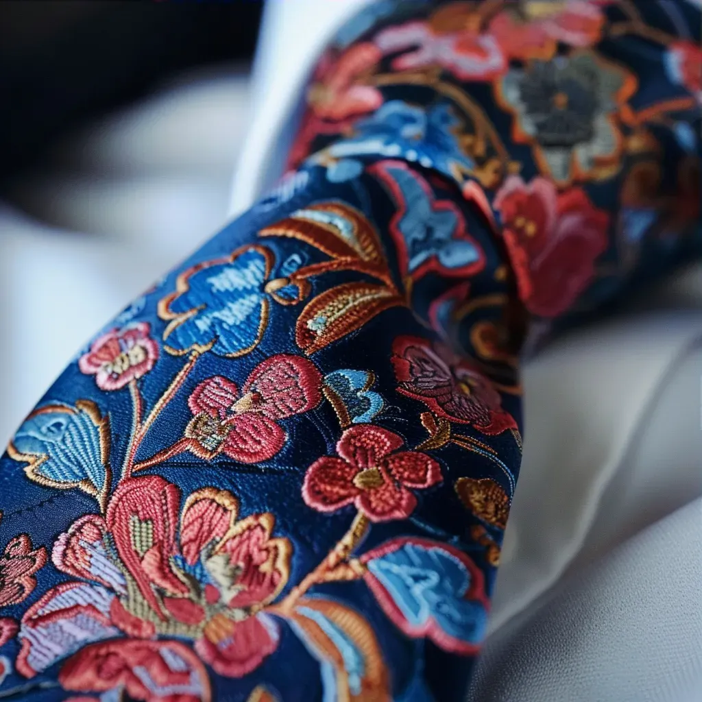 Floral Print Tie