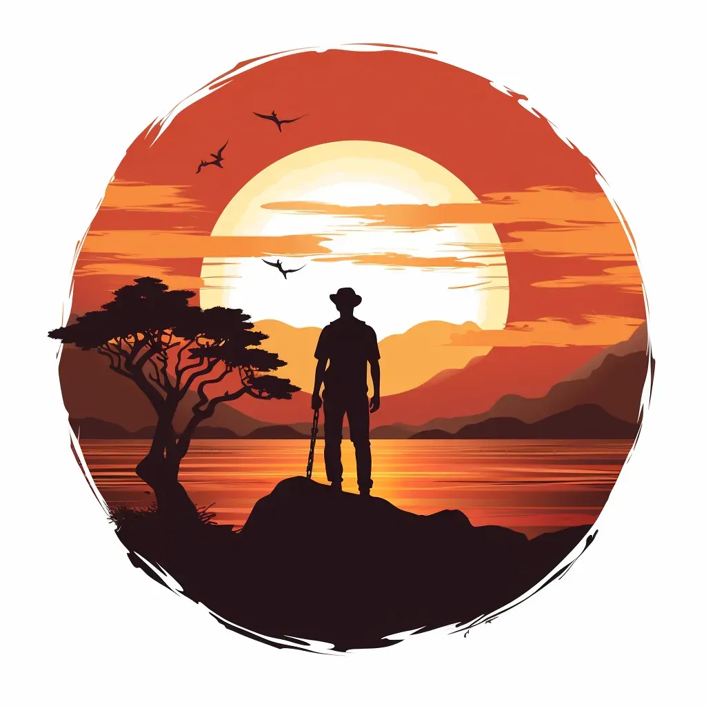 Sunset Silhouette Logo