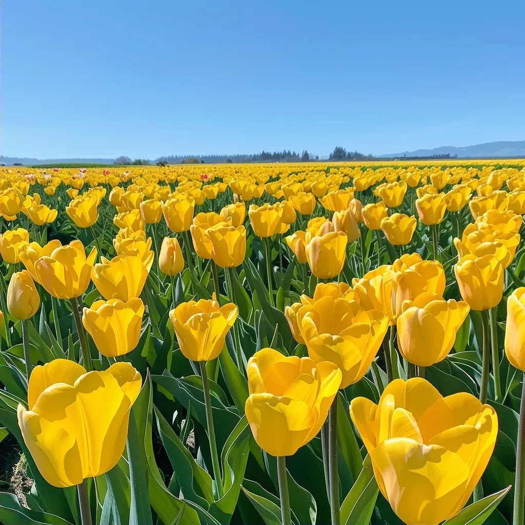 Yellow tulip field - Image 2