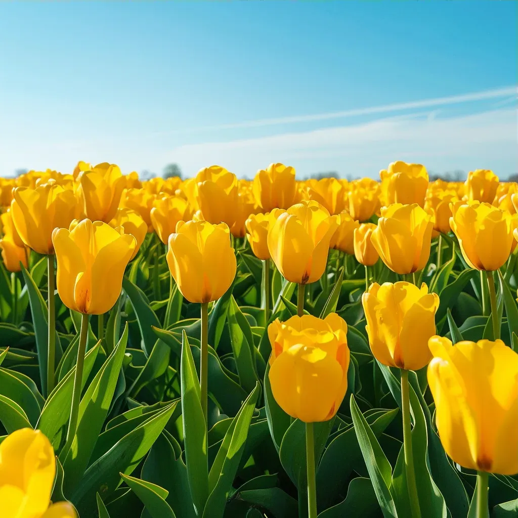 Yellow tulip field - Image 3