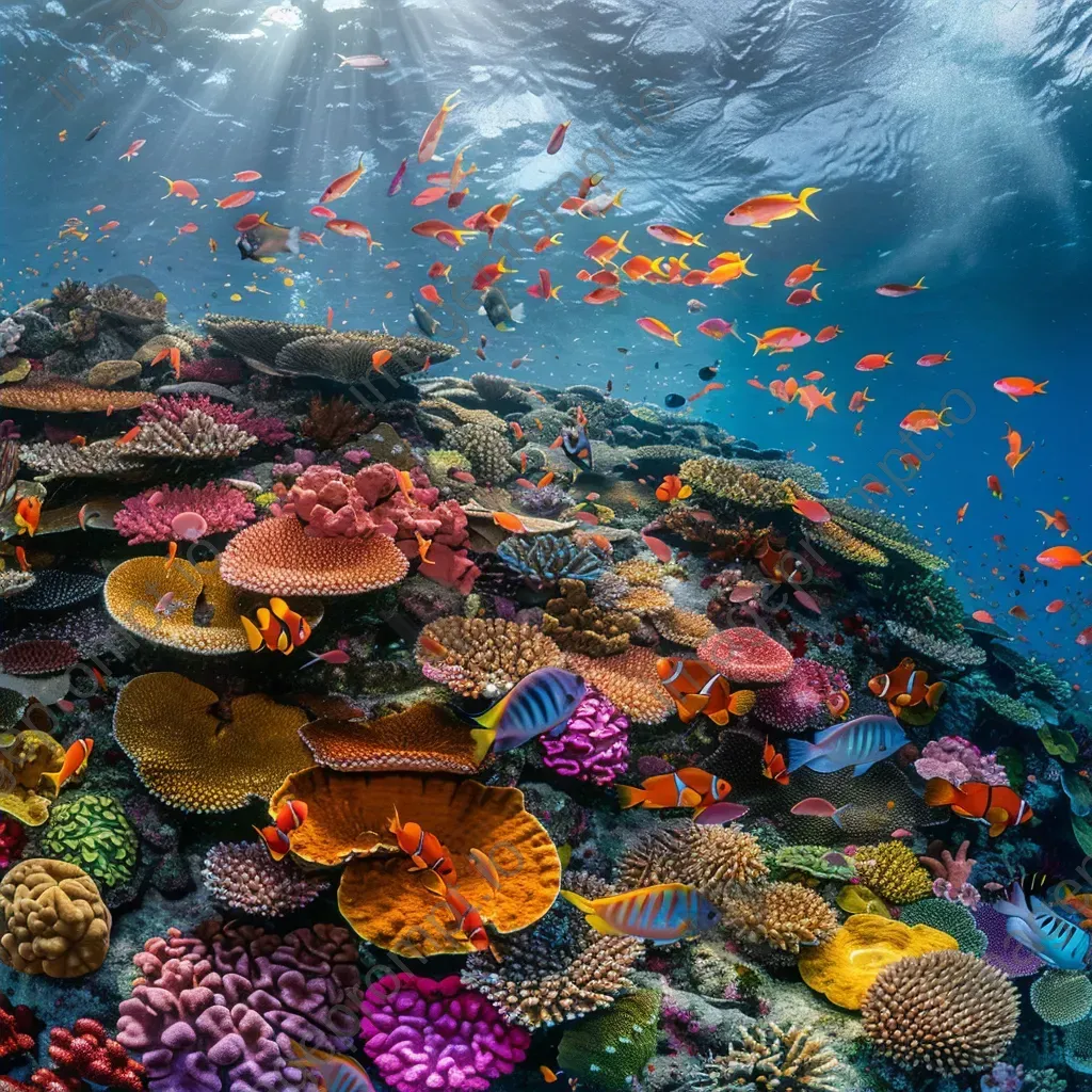 Vibrant coral reef ecosystem with exotic fish, photographed with a Leica SL2-S. - Image 2