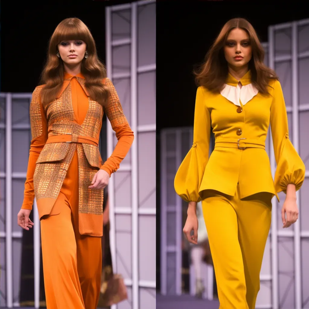 Eclectic vintage-modern fusion runway scene - Image 4