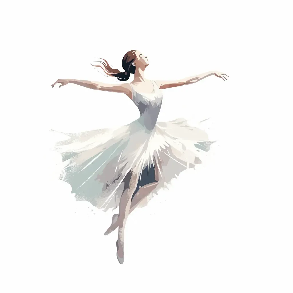 Ballerina dance school logo on a white background - Image 3