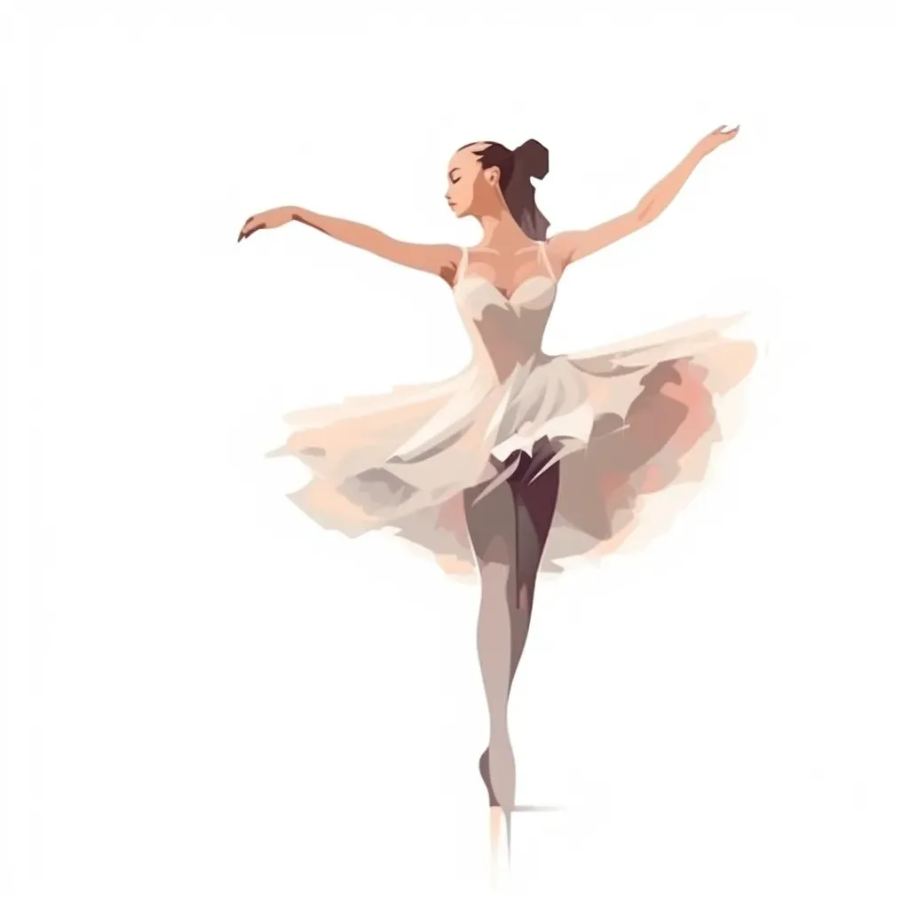 Ballerina dance school logo on a white background - Image 4