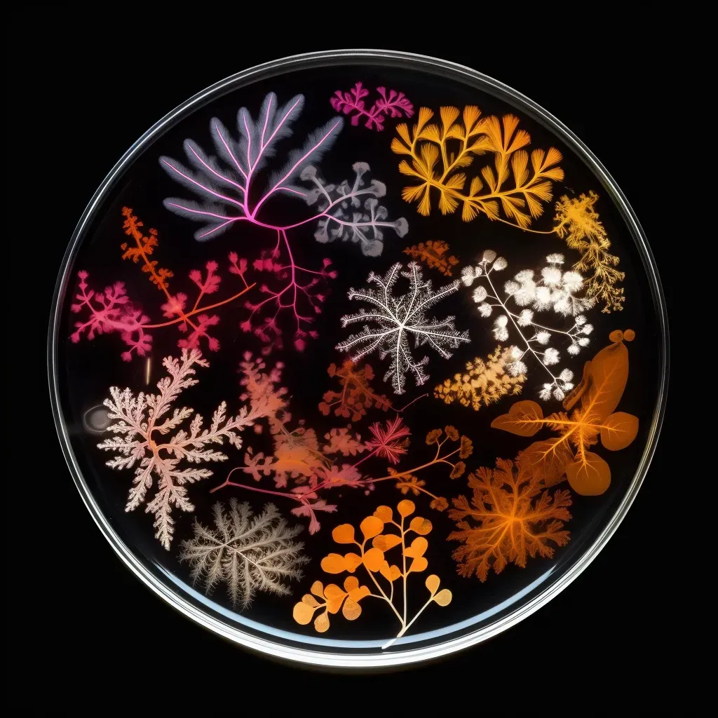 Bacterial colonies petri dish illustration - Image 2