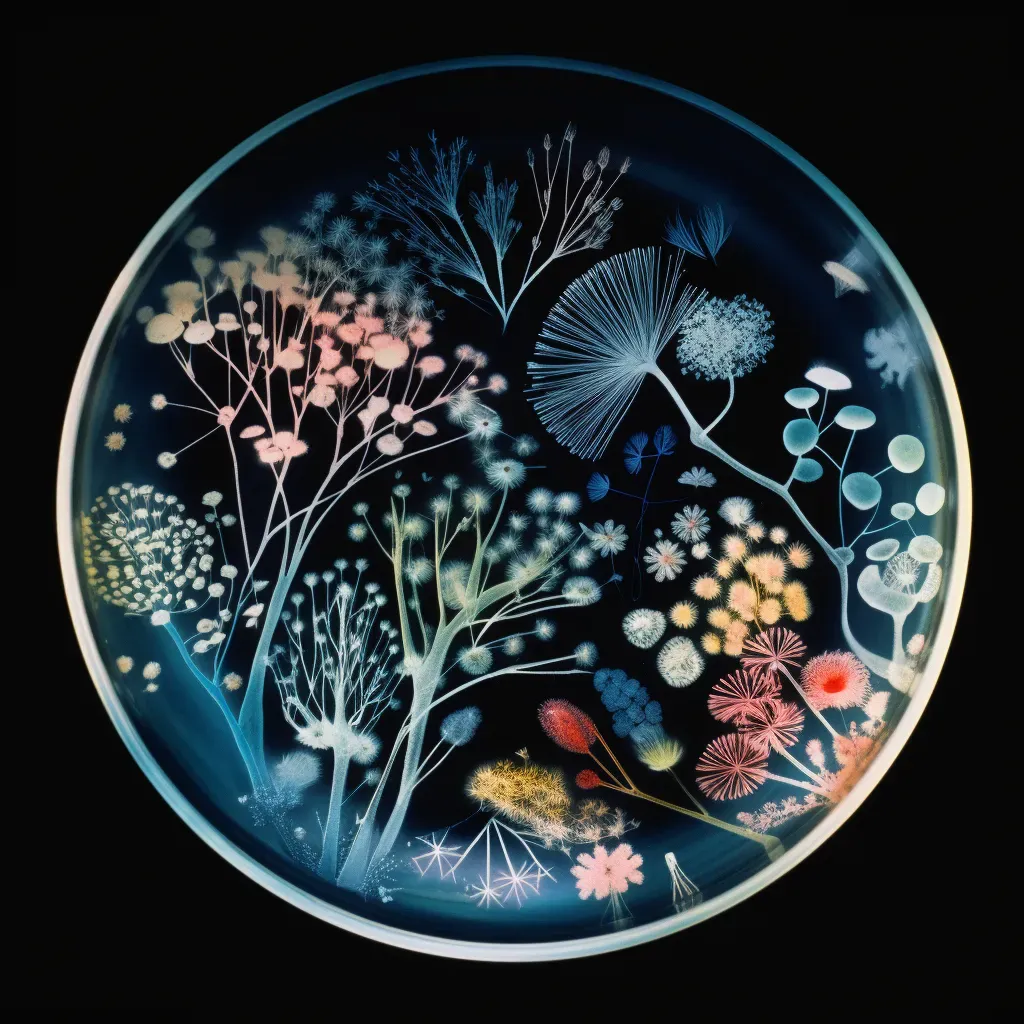 Bacterial colonies petri dish illustration - Image 3