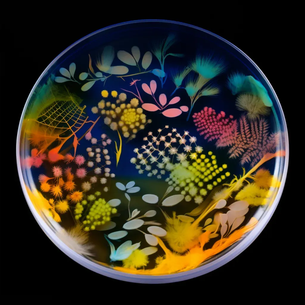 Bacterial colonies petri dish illustration - Image 4