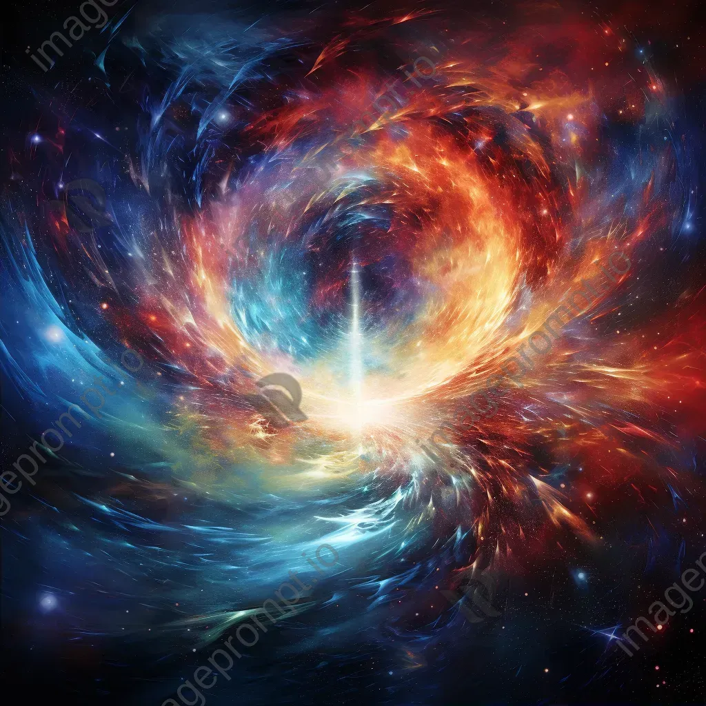 Mystical cosmic phenomenon with swirling colors and ethereal patterns - Image 2