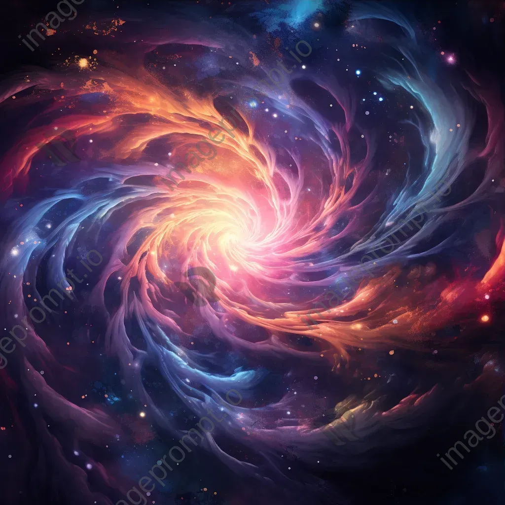 Mystical cosmic phenomenon with swirling colors and ethereal patterns - Image 3