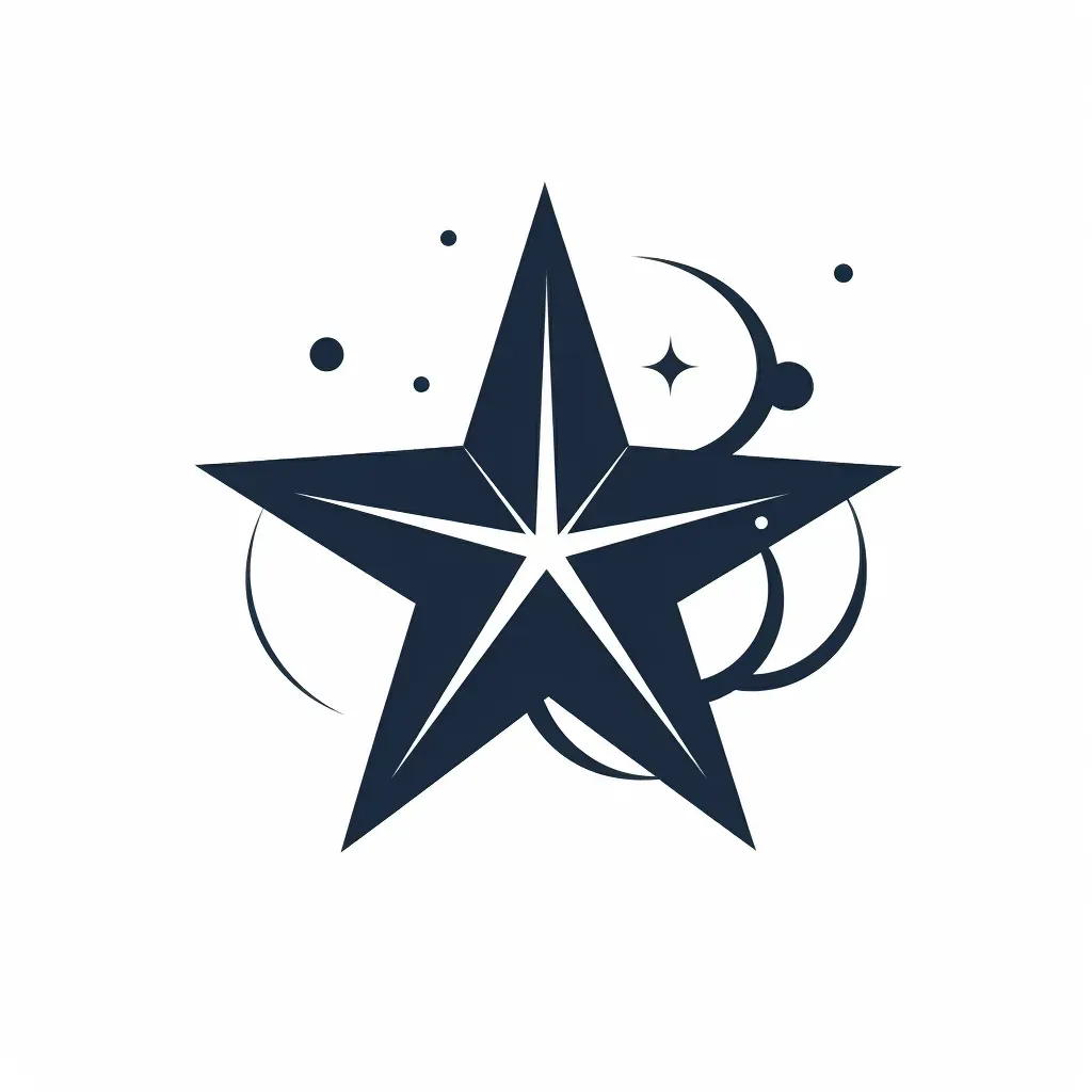 Monochrome star constellation logo - Image 1