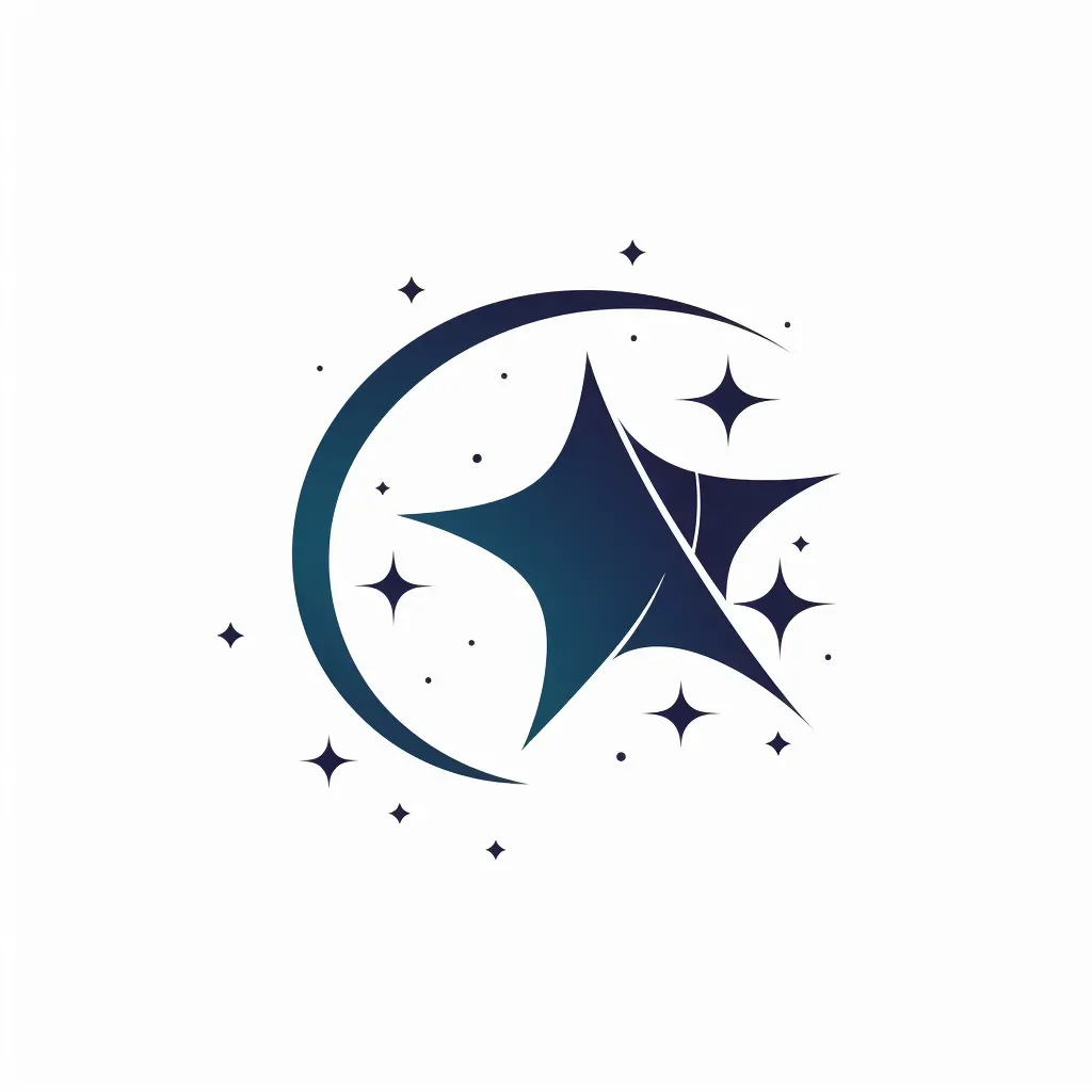 Monochrome star constellation logo - Image 2