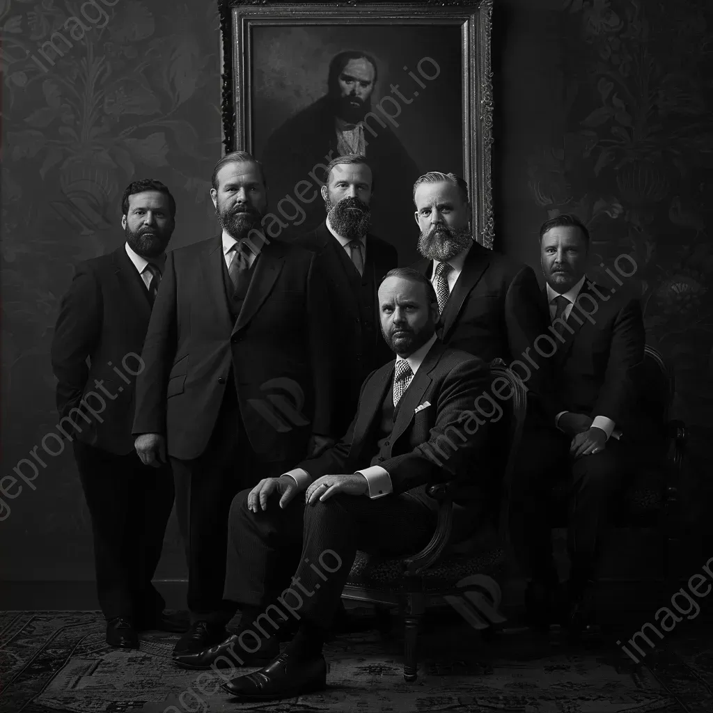 Classic portrait of company founders - Image 2