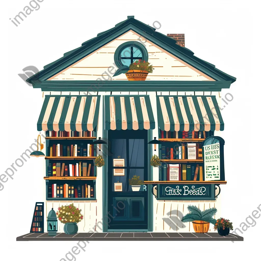 Rustic Reads Vintage Bookstore Emblem Logo - Image 3