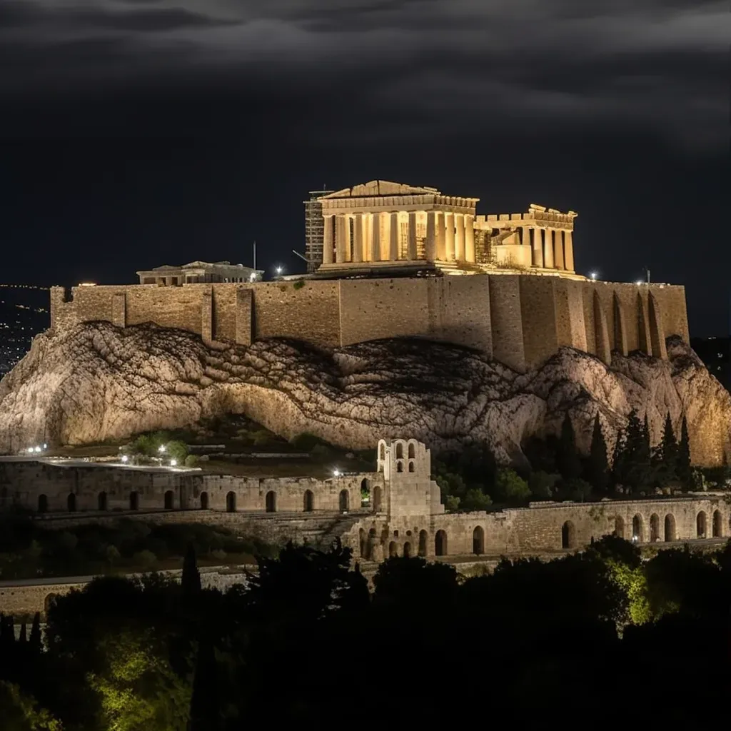 Athens Acropolis night - Image 3