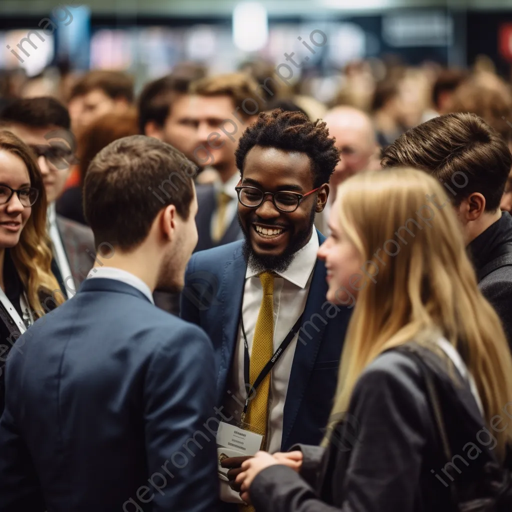 Graduates networking at career fair - Image 2