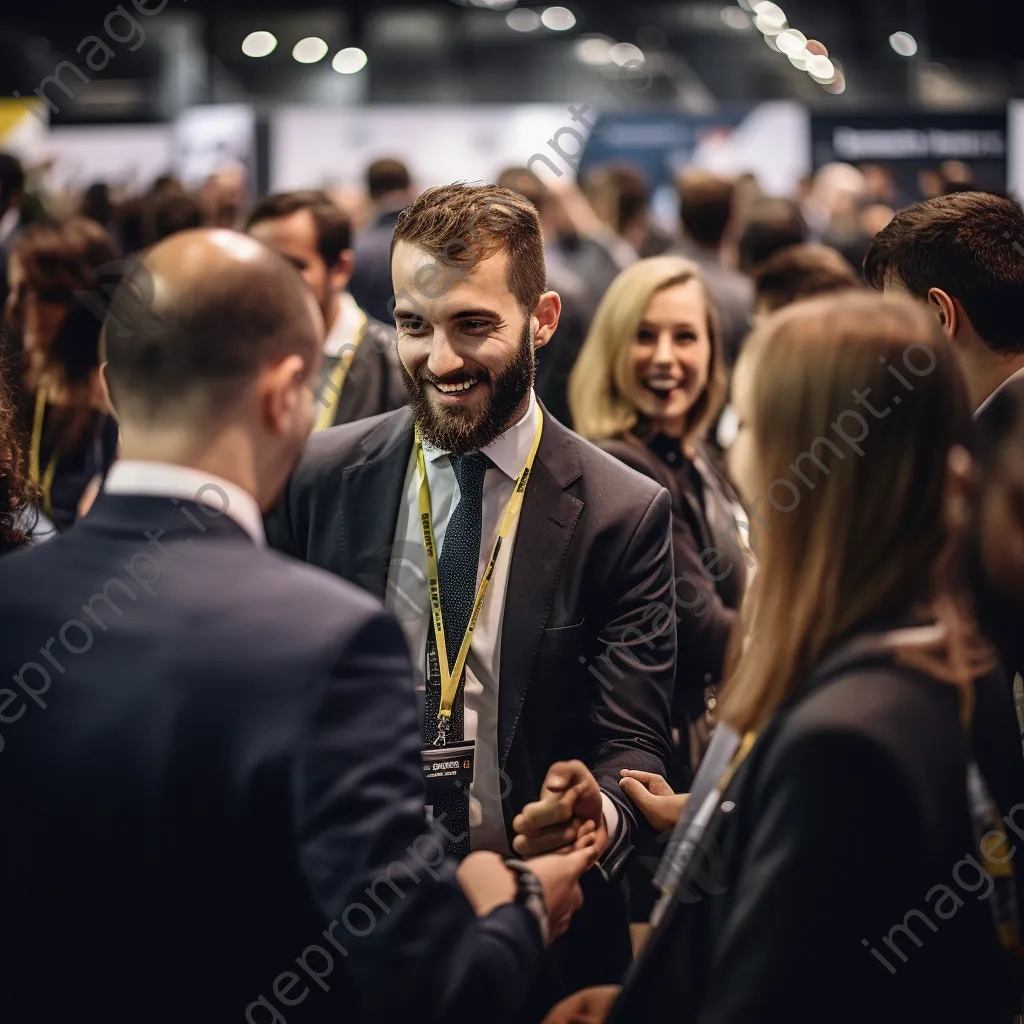 Graduates networking at career fair - Image 4