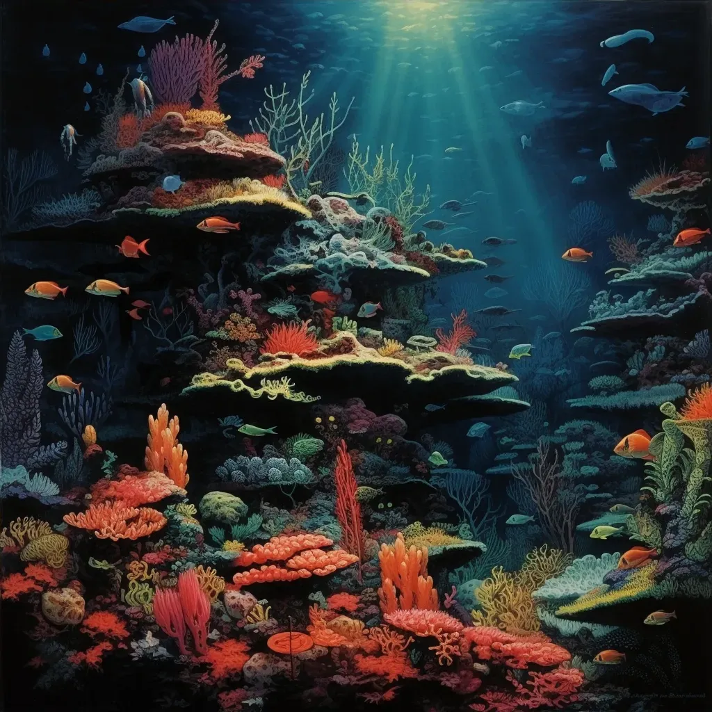 Colorful coral reef with diverse marine life and underwater flora - Image 4