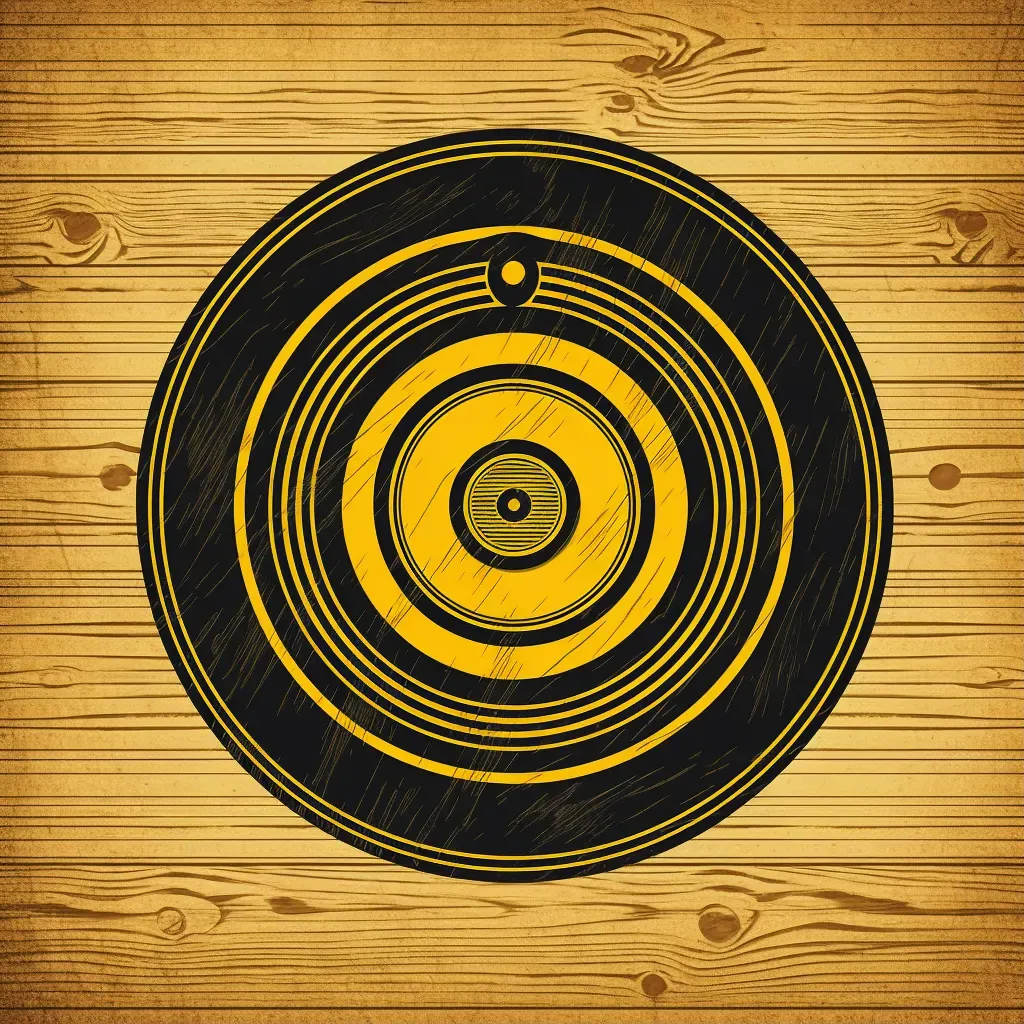 Vintage-Inspired Vinyl Record Store Logo