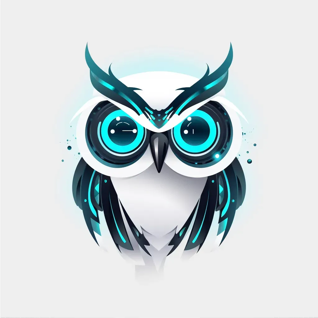 Futuristic Owl Tech Logo - Image 2