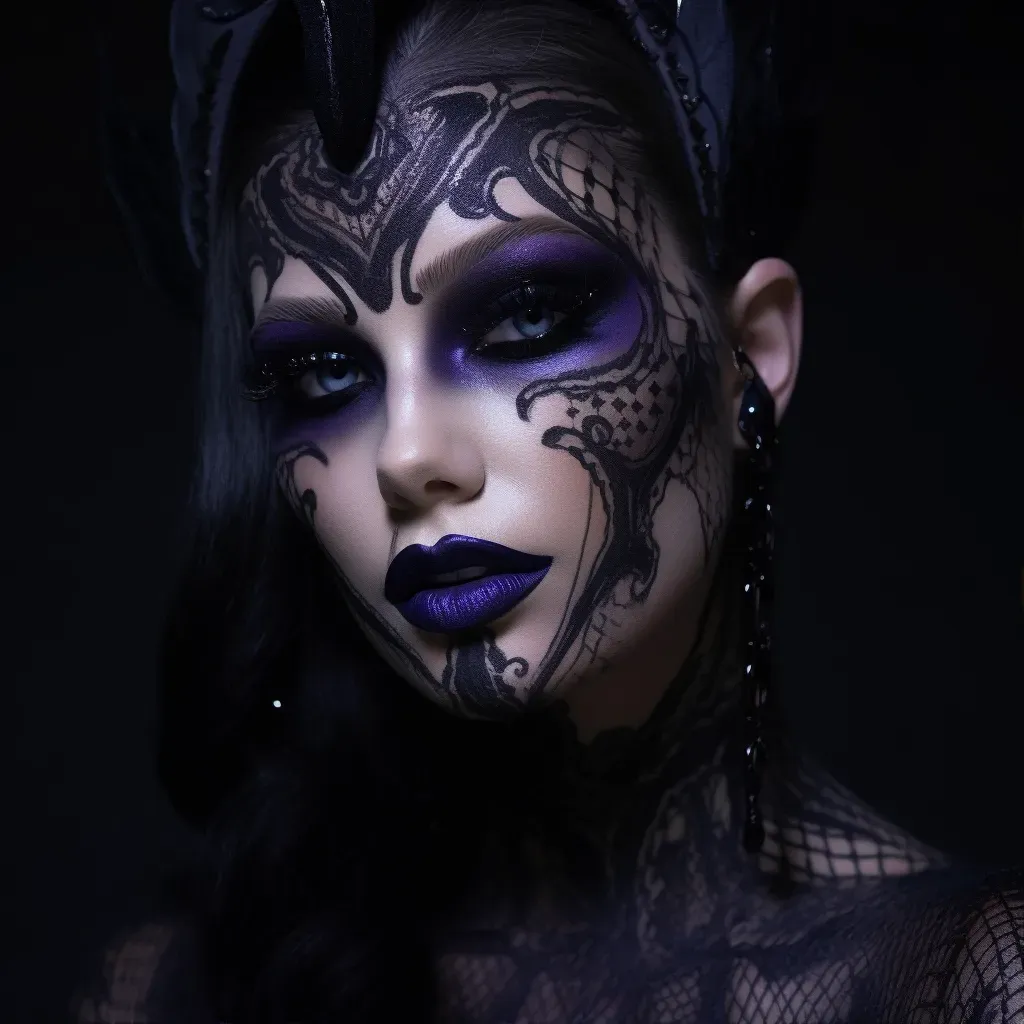 gothic makeup close-up - Image 1