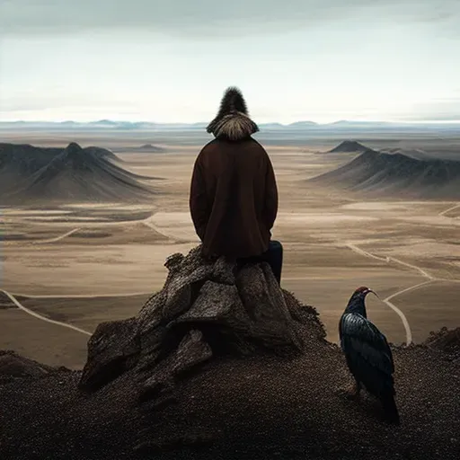 Genghis Khan surveying the vast Mongol Empire - Image 2