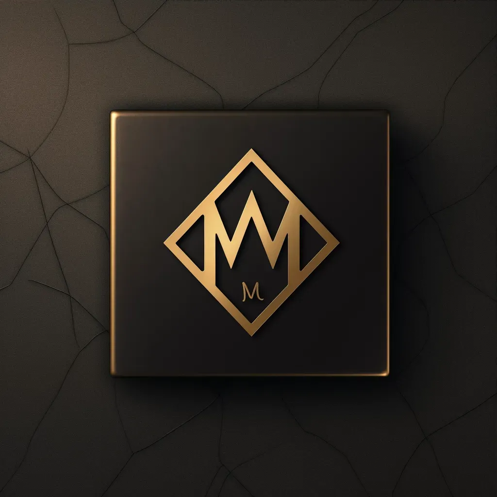 Sophisticated monogram logo for luxury accessories brand in black and gold - Image 3