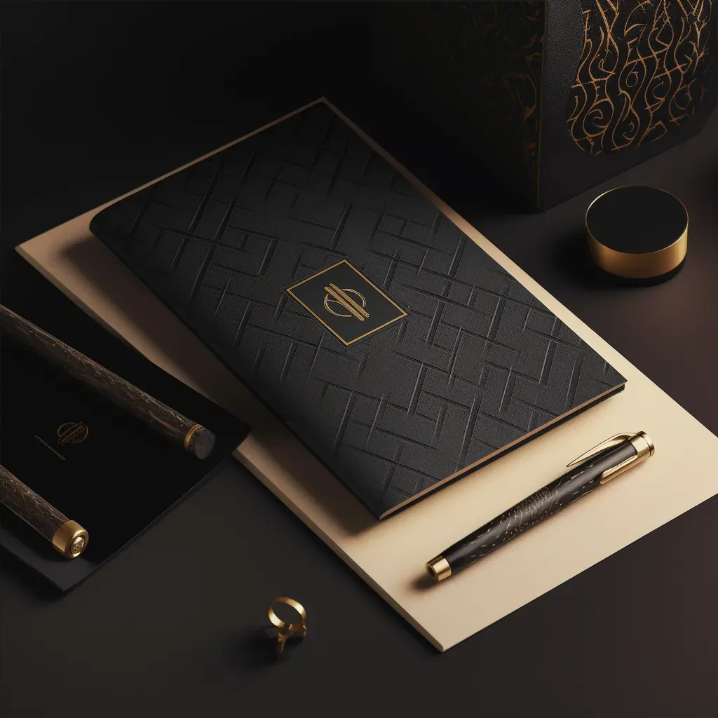 Sophisticated monogram logo for luxury accessories brand in black and gold - Image 4