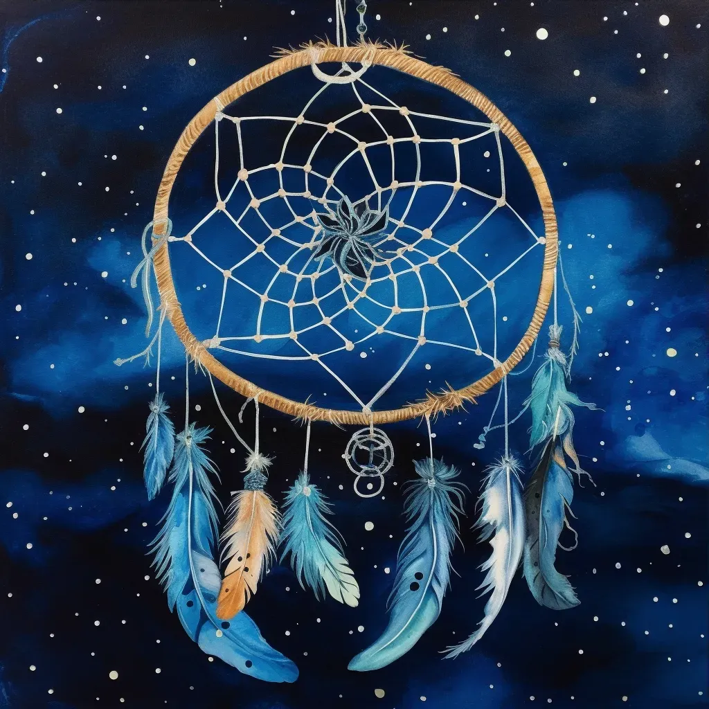 Dreamcatcher in starry night sky for protection - Image 3