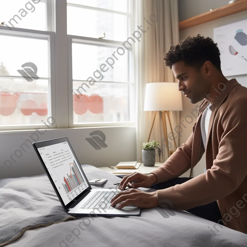 Young adult using laptop to explore health services - Image 3