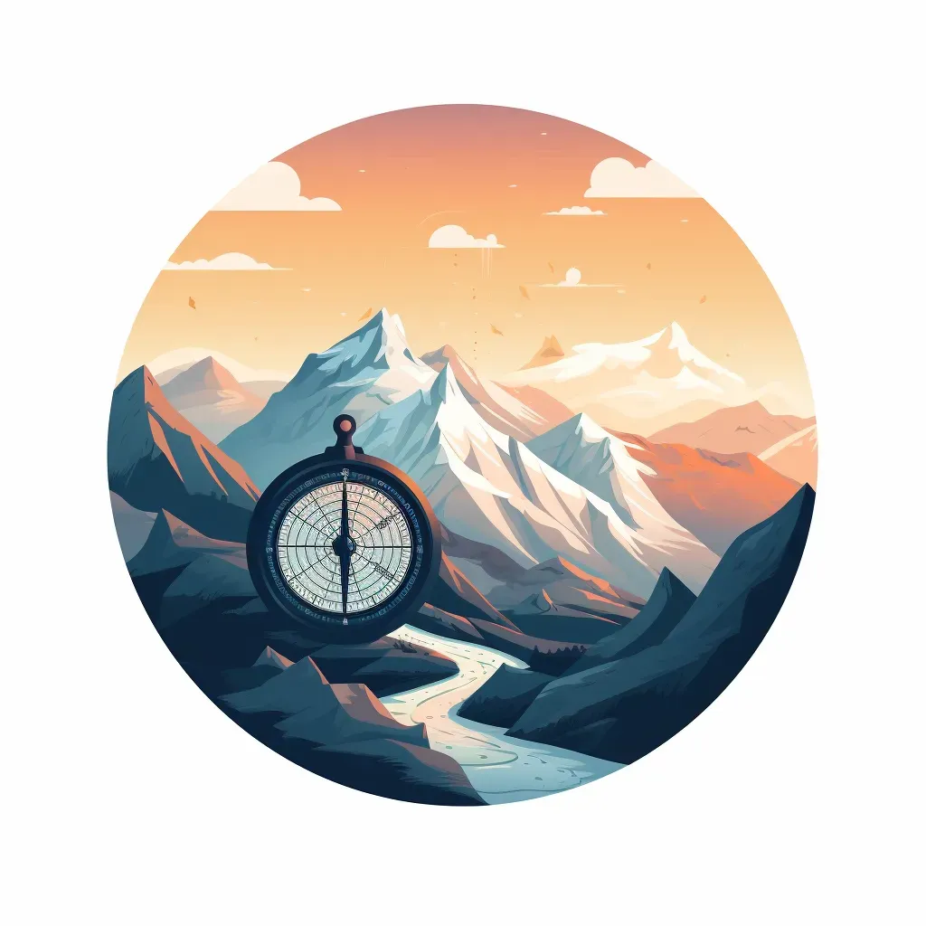 Snowy Escape Travel Agency Logo with Mountain Range - Image 2