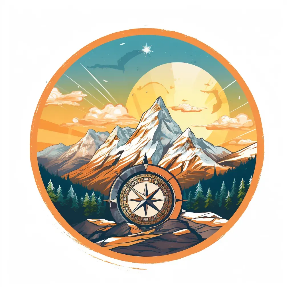 Snowy Escape Travel Agency Logo with Mountain Range - Image 3