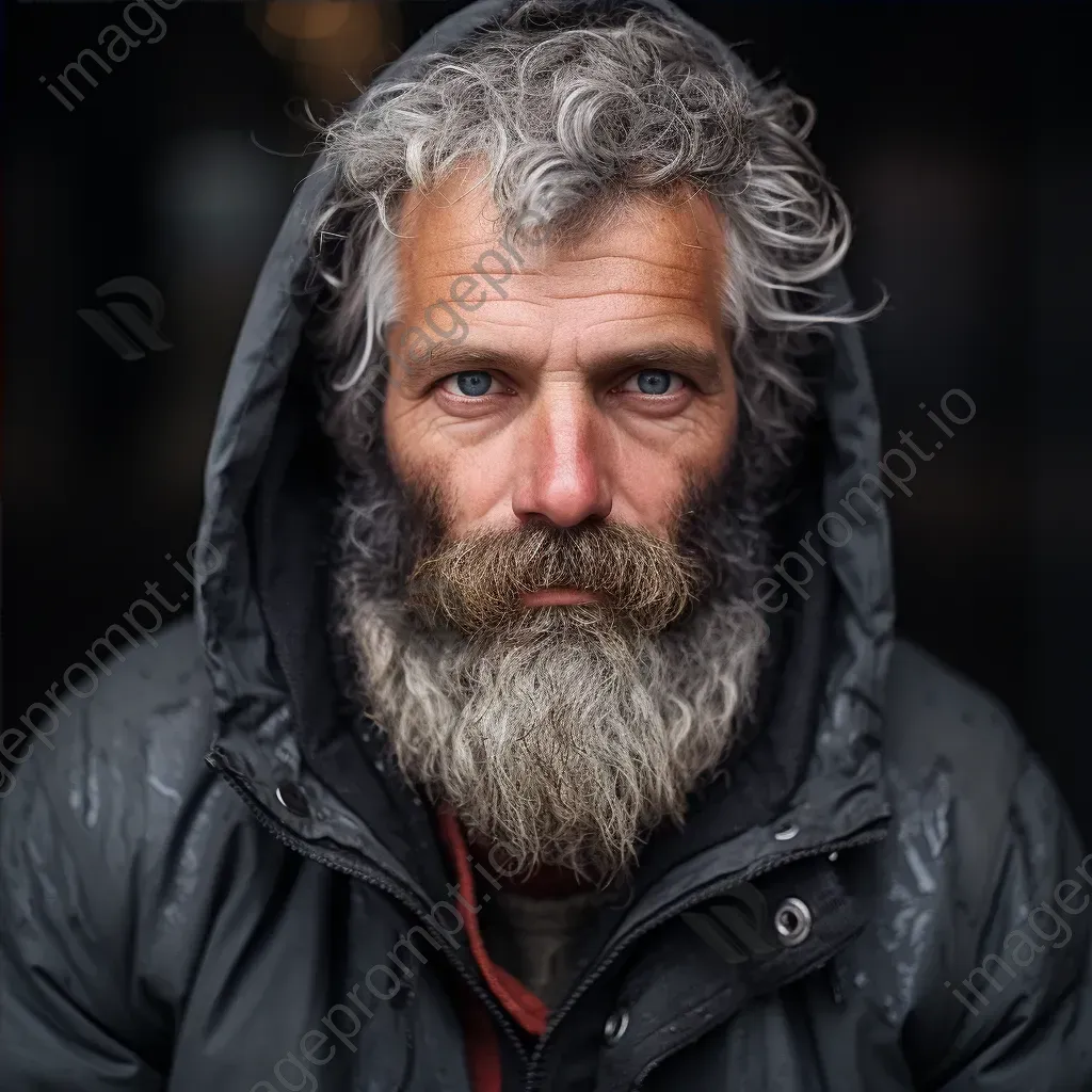 City Homeless Person on Street - Image 4