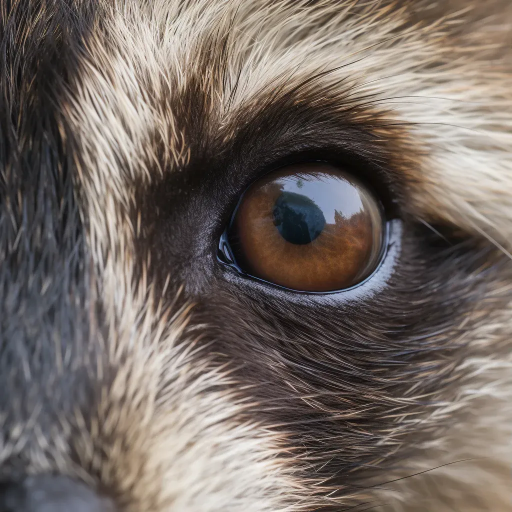 Raccoon eye close-up - Image 1