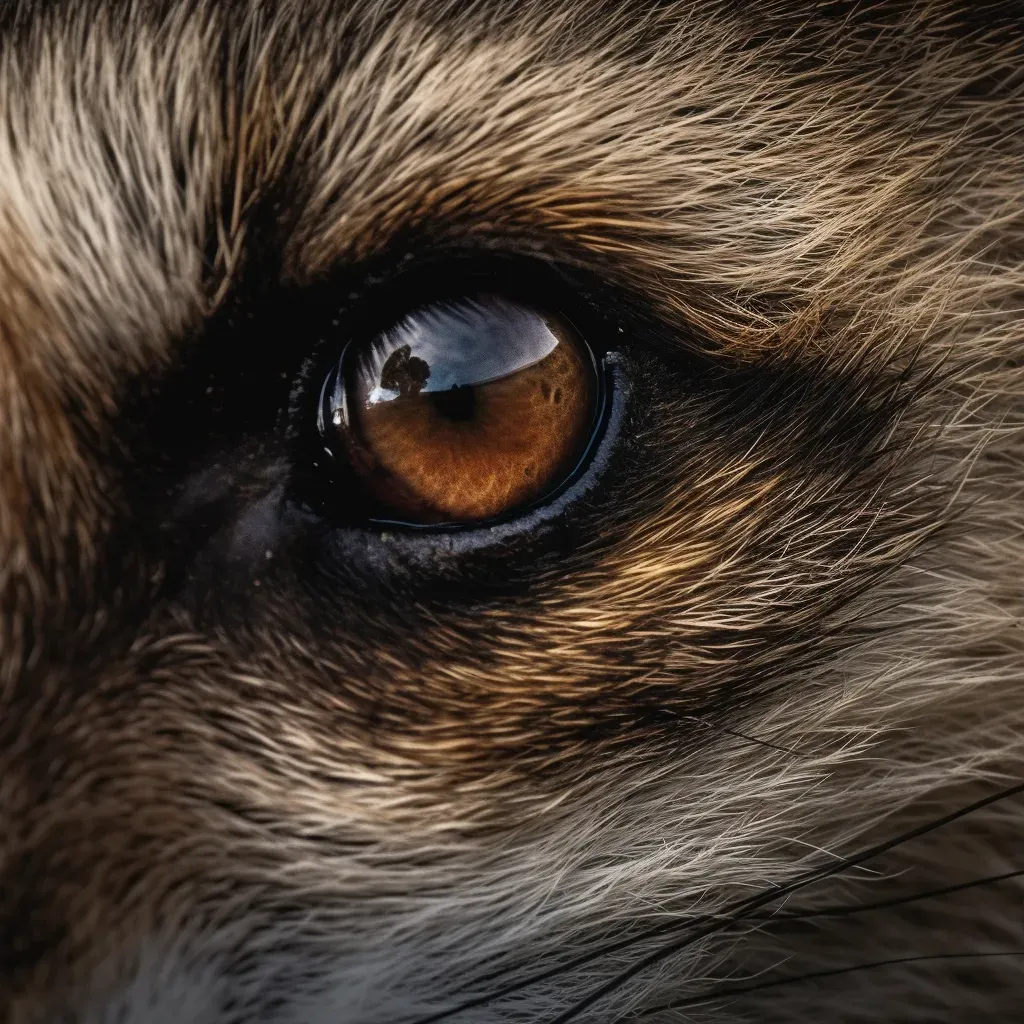 Raccoon Eye Detail