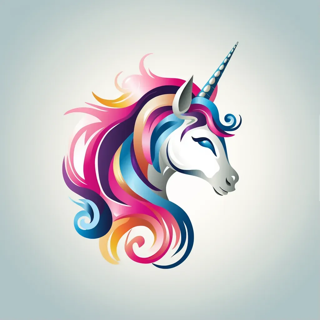 Whimsical Unicorn Logo - Image 1