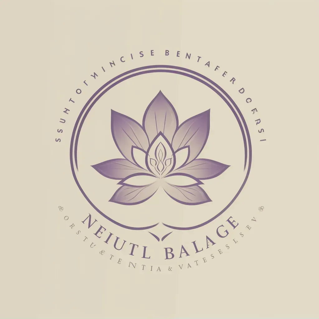 Lotus icon logo design for wellness retreat center - Image 1