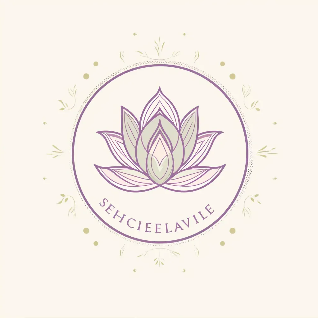 Lotus icon logo design for wellness retreat center - Image 2