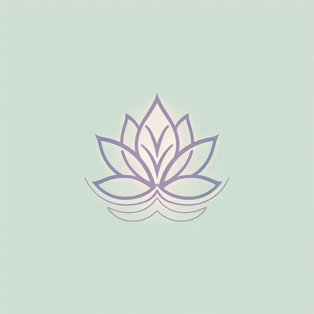 Lotus icon logo design for wellness retreat center - Image 3