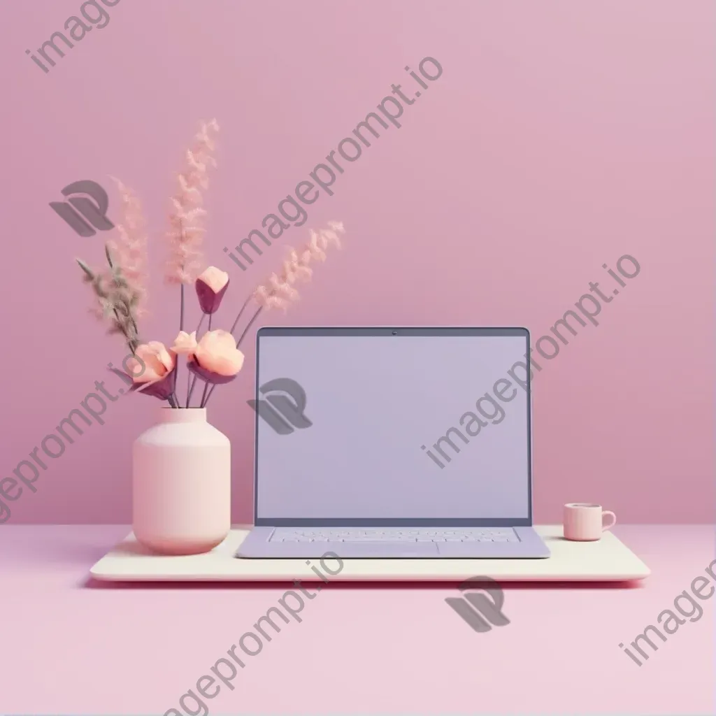 Minimalist login page with soft pastel colors - Image 1