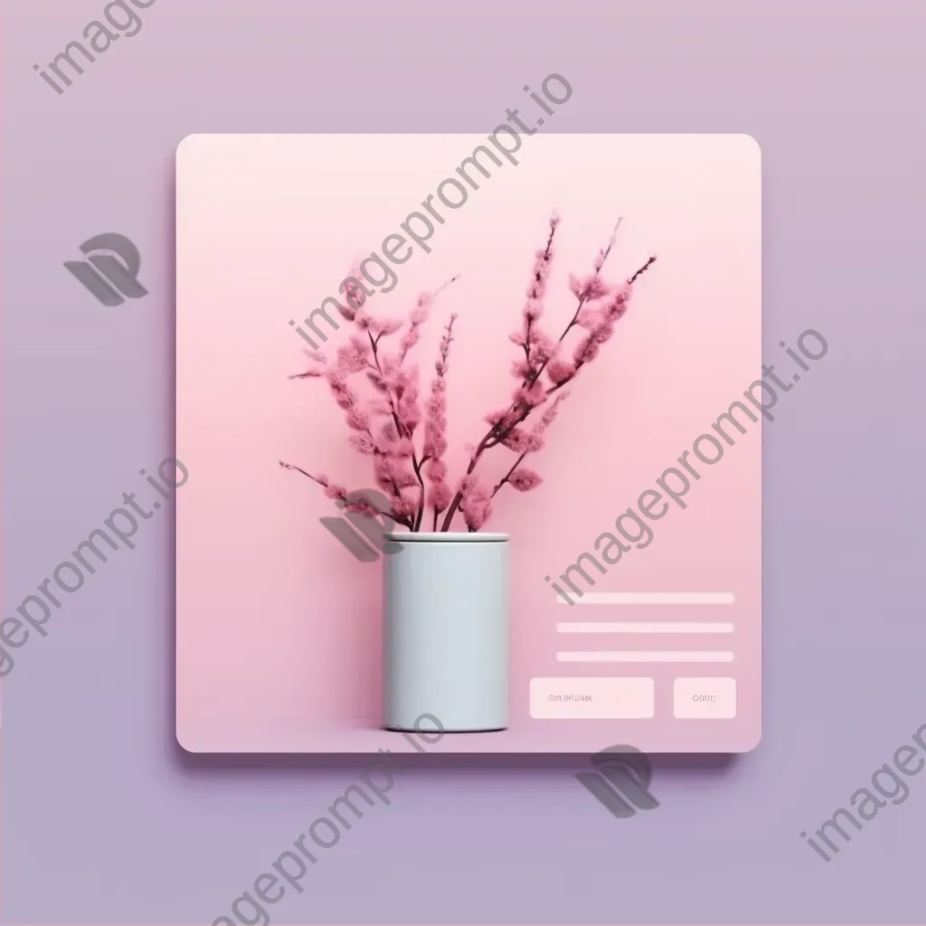 Minimalist login page with soft pastel colors - Image 2
