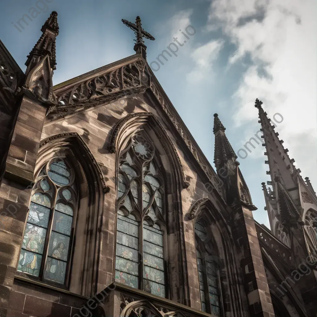 Historical church with stained glass windows - Image 1