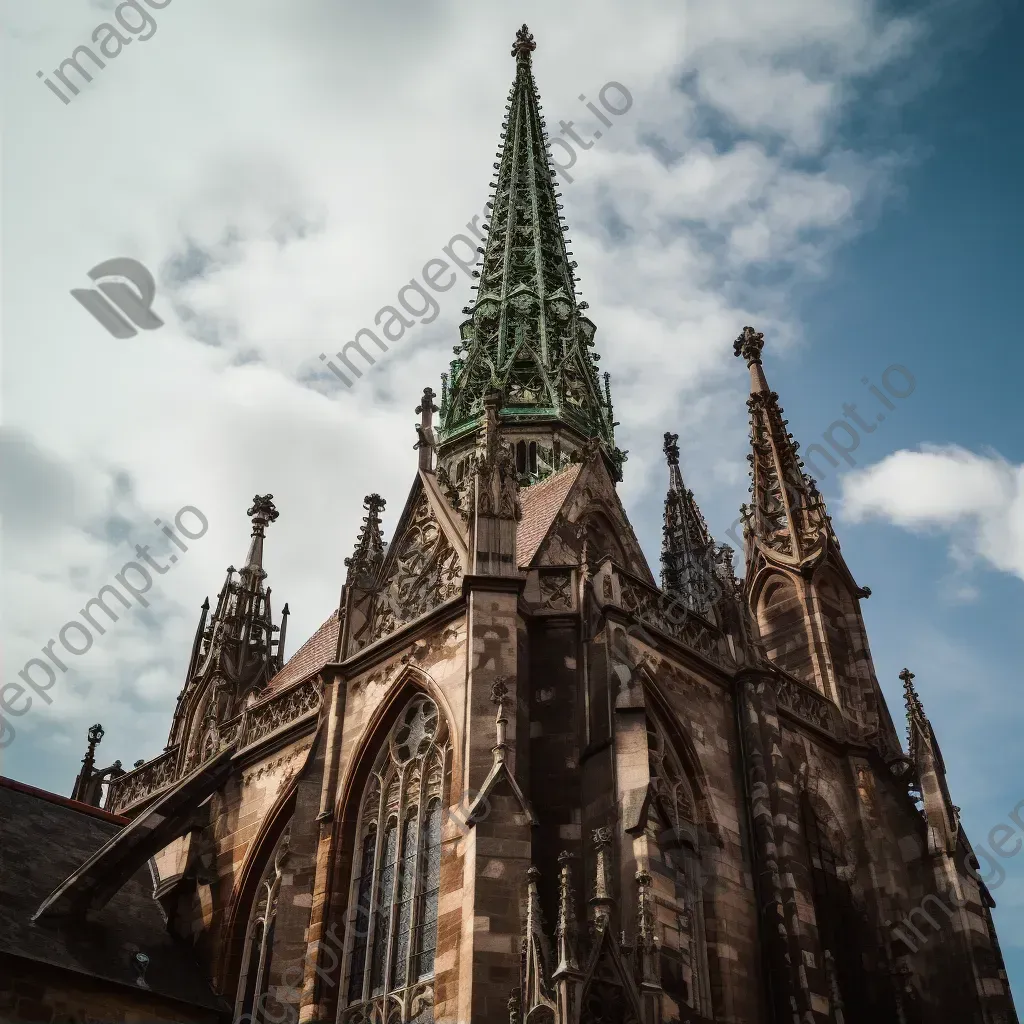 Historical church with stained glass windows - Image 2